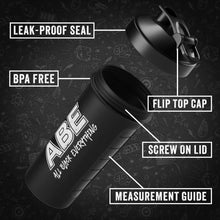 Load image into Gallery viewer, Applied Nutrition Black Shaker - 400ml