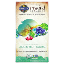 Load image into Gallery viewer, Garden of Life Organic Plant Calcium 180 tabs
