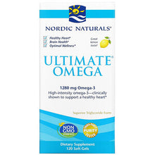 Load image into Gallery viewer, Nordic Naturals Ultimate Omega 1,280mg 120 softgels