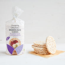 Load image into Gallery viewer, RCC0312 Organic Brown Rice Cakes Buckwheat & Amaranth 120g