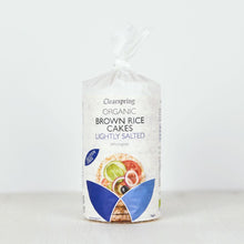 Load image into Gallery viewer, Organic Brown Rice Cakes - Lightly Salted 120g