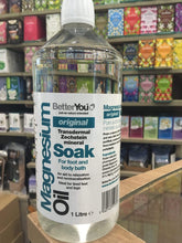 Load image into Gallery viewer, BetterYou Magnesium Oil Transdermal Soak 1ltr