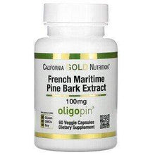 Load image into Gallery viewer, California GOLD Nutrition French Maritime Pine Bark Extract, Oligopin, 100 mg, 60 Veggie Capsules