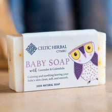 Load image into Gallery viewer, Celtic Herbal Baby Soap with Lavender & Calendula 100g - Handmade Natural Soap Bar