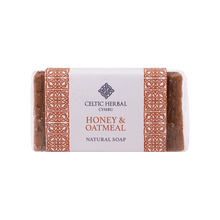 Load image into Gallery viewer, Celtic Herbal Honey & Oatmeal Soap 100g - Handmade Natural Soap Bar