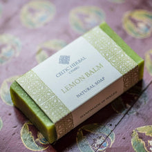Load image into Gallery viewer, Celtic Herbal Lemon Balm Soap 100g - Handmade Natural Soap Bar
