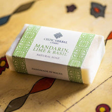 Load image into Gallery viewer, Celtic Herbal Mandarin, Lime & Basil Soap 100g - Handmade Natural Soap Bar