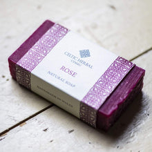 Load image into Gallery viewer, Celtic Herbal Rose Soap 100g - Handmade Natural Soap Bar