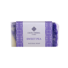 Load image into Gallery viewer, Celtic Herbal Sweet Pea Soap 100g - Handmade Natural Soap Bar