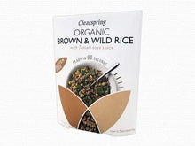 Load image into Gallery viewer, Clearspring Default Organic Gluten Free 90sec Brown & Wild Rice - With Tamari Soya Sauce