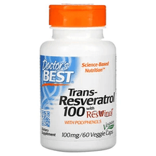 Load image into Gallery viewer, Doctors Best Default Trans-Resveratrol 100mg 60 Veg Caps