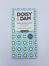 Load image into Gallery viewer, Doisy&Dam Dark Chocolate 74% cacao coconut & lucuma 80g