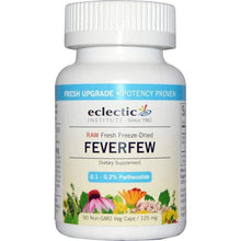 Load image into Gallery viewer, Eclectic Institute Raw Fresh Freeze-Dried, Feverfew, 125 mg, 90 Non-GMO Veg Capsules