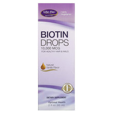 Load image into Gallery viewer, Life-flo Biotin Drops 10,000mcg for Healthy Hair & Nails 60ml