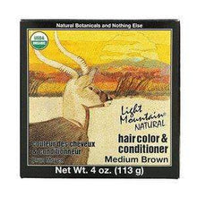 Load image into Gallery viewer, Light mountain natural Default Natural Hair Color & Conditioner, Medium Brown 113g
