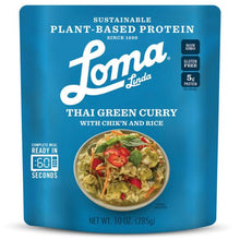 Load image into Gallery viewer, Loma Linda Thai Green Curry with Meat Free Chicken and Rice 284g