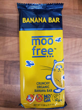 Load image into Gallery viewer, Moo free Moo free Banana Bar organic & crunchy vegan 100g