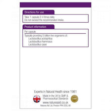 Load image into Gallery viewer, Nature's Aid Acidophilus Complex (5 Billion Bacteria) 60 Caps