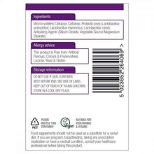 Load image into Gallery viewer, Nature's Aid Acidophilus Complex (5 Billion Bacteria) 60 Caps