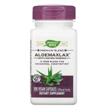 Load image into Gallery viewer, Nature's way AloeMaxLax with Cascara Sagrada, 360 mg, 100 Vegan Capsules
