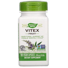 Load image into Gallery viewer, Nature's way Default Vitex Fruit, 400 mg, 100 Vegan Capsules