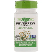 Load image into Gallery viewer, Nature's way Feverfew Herb, 380 mg, 100 Vegan Capsules