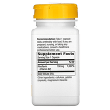 Load image into Gallery viewer, Nature's Way Riboflavin, Vitamin B2, 100 mg, 100 Capsules