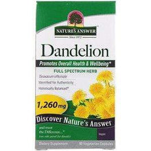 Load image into Gallery viewer, Natures Answer Default Dandelion 1,260mg 90 Vegetarian caps
