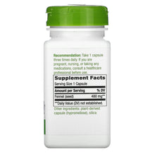 Load image into Gallery viewer, Natures Way Default Fennel Seed 100 Veg Capsules 480mg