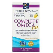 Load image into Gallery viewer, Nordic Naturals Complete Omega Xtra, Lemon, 1,000 mg, 60 Soft Gels