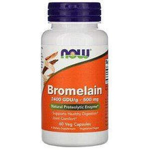 Load image into Gallery viewer, Now Default Bromelain 500 mg, 60 Veg Capsules