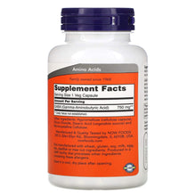 Load image into Gallery viewer, Now Default Gaba 750mg 100 Veg Capsules