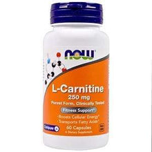 Load image into Gallery viewer, Now Default L-Carnitine 250 mg Veg Caps