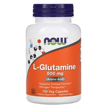 Load image into Gallery viewer, Now L-Glutamine 500 mg 120 Veg Capsules