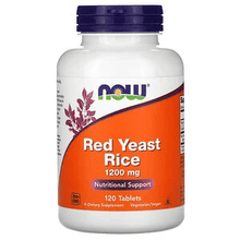 Load image into Gallery viewer, NOW Red Rice Yeast 1200mg 120 Tablets