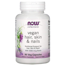 Load image into Gallery viewer, Now Solutions Vegan Hair, Skin & Nails 90 caps