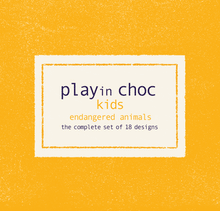 Load image into Gallery viewer, PLAYin CHOC PLAYin CHOC ToyChoc Box ENDANGERED ANiMALS GiFT SET