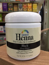 Load image into Gallery viewer, Rainbow Henna Hair Color&Conditioner Black
