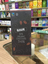 Load image into Gallery viewer, Rawr 80% Organic Chocolate Thin 30g