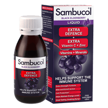 Load image into Gallery viewer, Sambucol Default Sambucol Black Elderberry Extra Defence Liquid 120ml