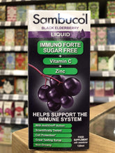 Load image into Gallery viewer, Sambucol Default Sambucol Black Elderberry Immuno Forte Sugar Free 120ml