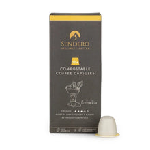 Load image into Gallery viewer, Sendero Compostable Coffee Capsules 10 x Colombian Capsules
