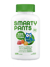 Load image into Gallery viewer, Smarty Pants Default Kids Formula Fiber &amp; Omega 3s - 120 Gummies
