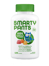Load image into Gallery viewer, Smarty Pants Default Kids Formula Fiber & Omega 3s - 120 Gummies