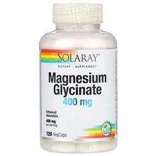 Load image into Gallery viewer, Solaray Magnesium Glycinate 400mg 120 Veg Caps