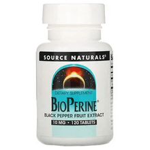 Load image into Gallery viewer, Source Naturals BioPerine 10mg 120 Tablets