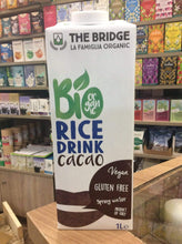 Load image into Gallery viewer, The Bridge Rice Drink Cacao 1ltr