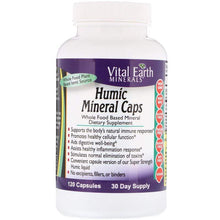 Load image into Gallery viewer, Vital Earth minerals Humic mineral caps 120 capsules