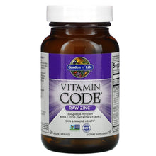 Load image into Gallery viewer, Vitamin Code Default Vitamin Code Raw Zinc 60 Vegan Caps
