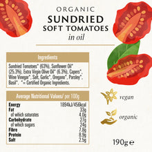 Load image into Gallery viewer, Biona Organic Sundried Soft Tomatoes in Oil - 190g
